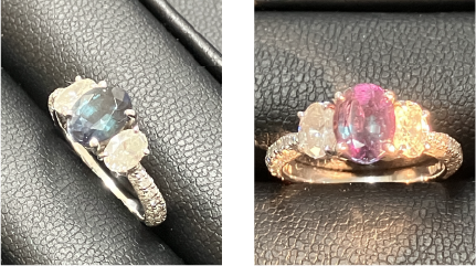 アレキサンドライトダイヤリング