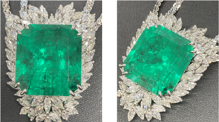 エメラルドダイヤネックレス